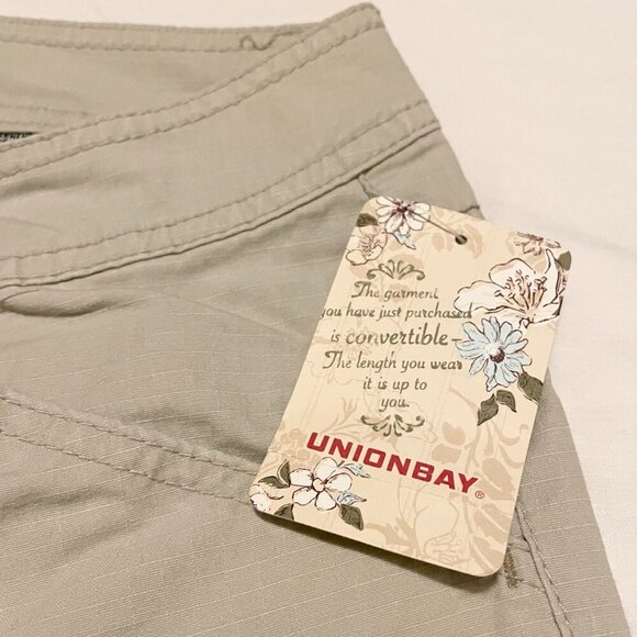 UNIONBAY Cargo Pants Juniors Girls Size 9 Convertible to Capri Y2K - Picture 2 of 16